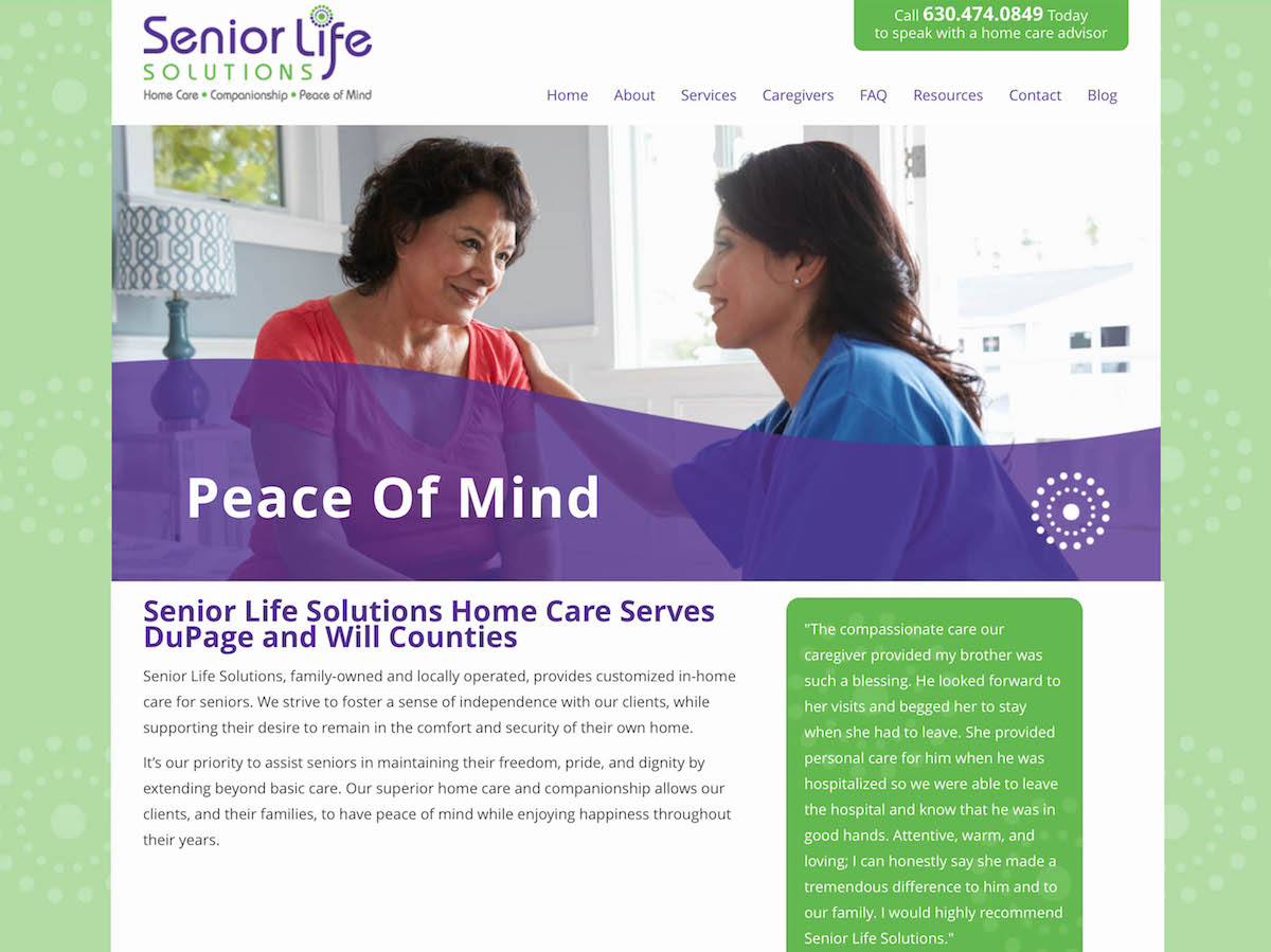 Naperville Web Design for Senior Life Solutions Naperville Web Design for Senior Life Solutions